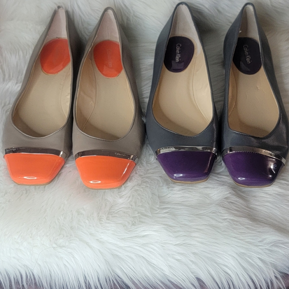Calvin Klein Flats- 2 pair